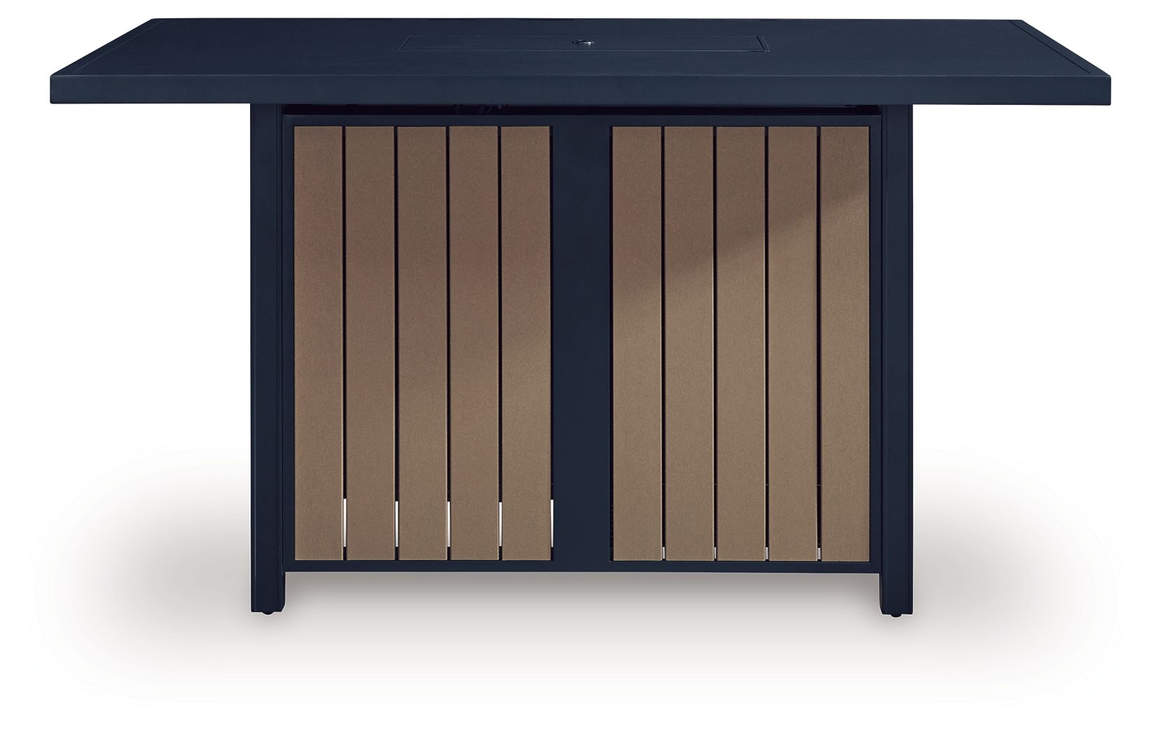 East Beach - Rectangular Bar Table With Fire Pit - Blue - Hornell Furniture Outlet