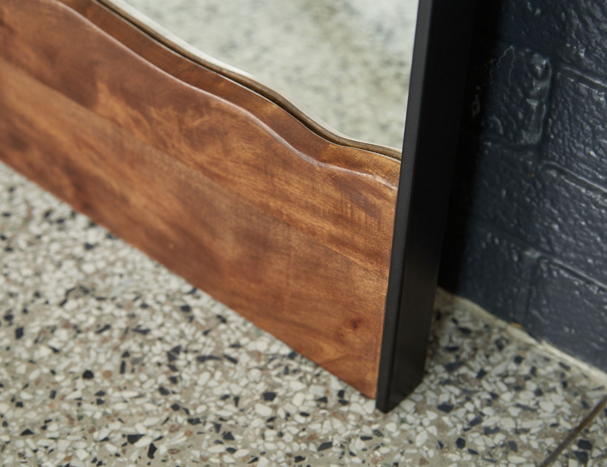 Panchali - Floor Mirror - Brown / Black - Hornell Furniture Outlet