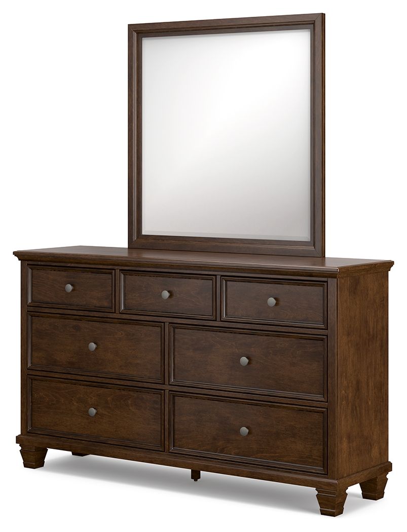 Danabrin - Brown - Dresser And Mirror - Hornell Furniture Outlet