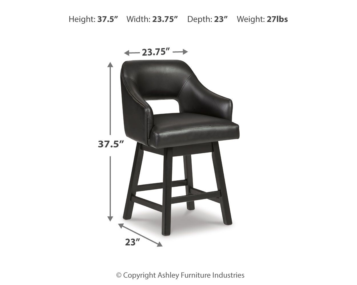 Tallenger - Upholstered Swivel Barstool (Set of 2) - Hornell Furniture Outlet