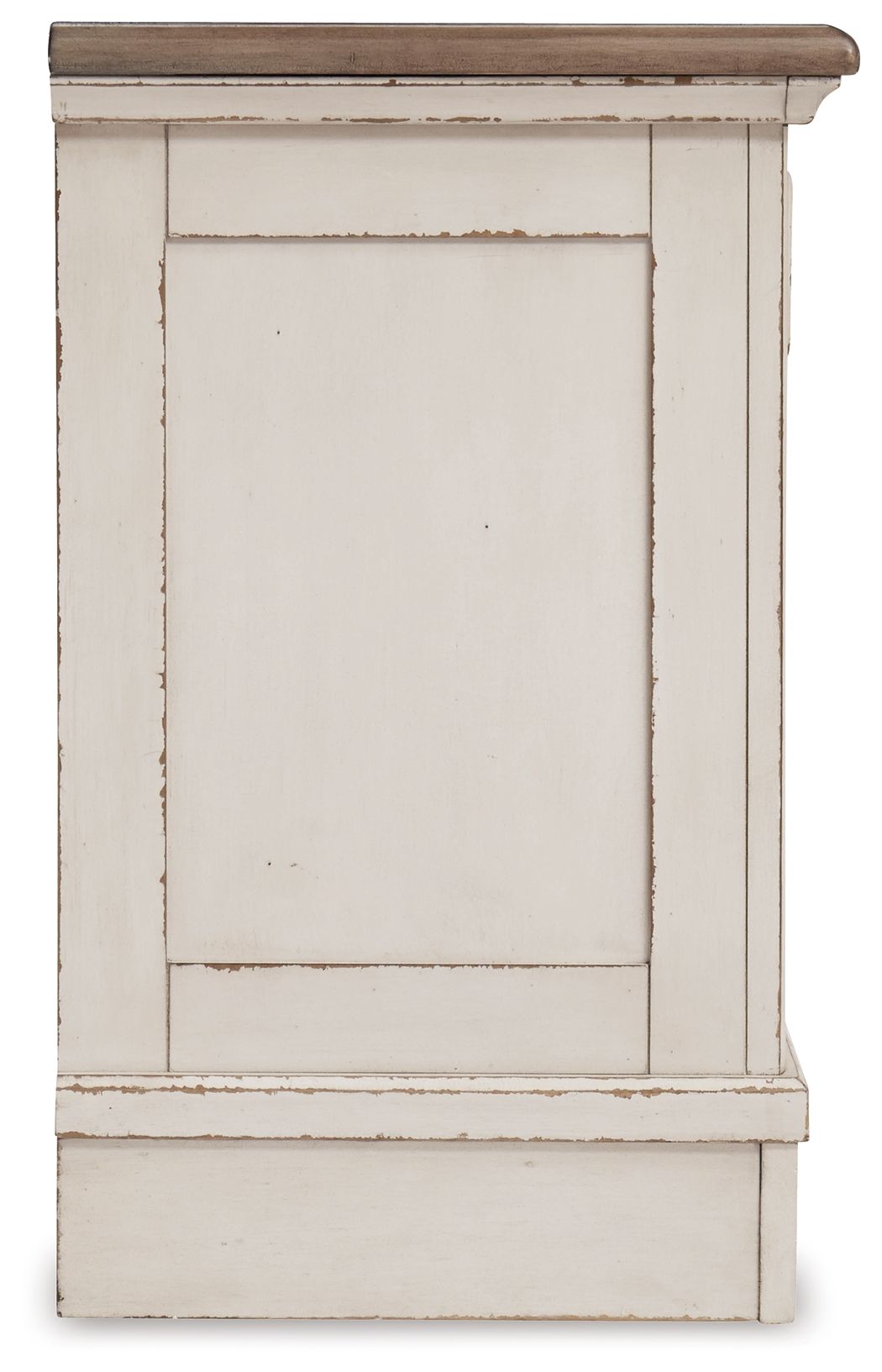 Realyn - Three Drawer Night Stand - White / Brown / Beige - Hornell Furniture Outlet