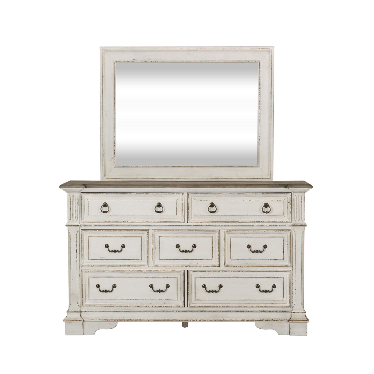 Abbey Park - Mirror - White - Hornell Furniture Outlet