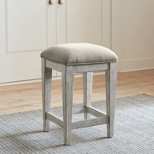 Heartland - Upholstered Console Stool - White - Hornell Furniture Outlet
