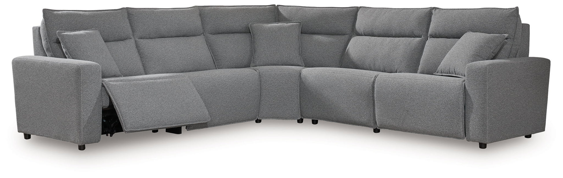 ModMax II - Salt And Pepper - Reclining Sectional - Hornell Furniture Outlet