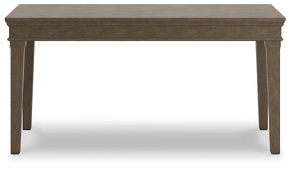 Janismore - Weathered Gray - Home Office Desk - Hornell Furniture Outlet