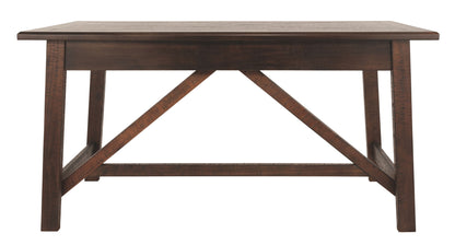 Baldridge - Rustic Brown - Home Office Large Leg Desk - Hornell Furniture Outlet
