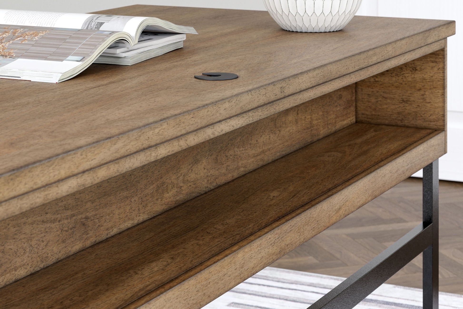 Montia - Light Brown - Home Office Desk - Hornell Furniture Outlet
