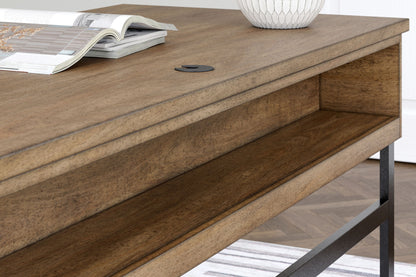 Montia - Light Brown - Home Office Desk - Hornell Furniture Outlet