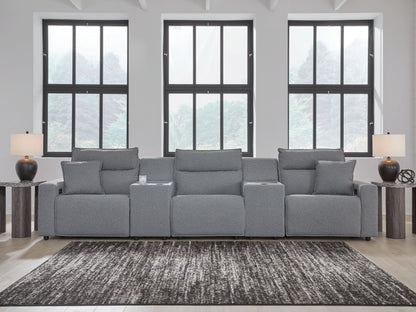 ModMax II - Salt And Pepper - Reclining Sectional - Hornell Furniture Outlet