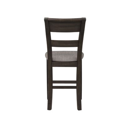 Double Bridge - Splat Back Counter Chair - Dark Brown - Hornell Furniture Outlet