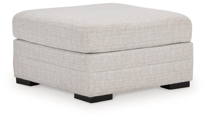 Koralynn - Stone - Oversized Accent Ottoman - Hornell Furniture Outlet