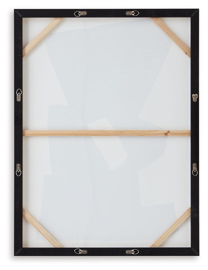 Garviery - Black / Cream - Wall Art - Hornell Furniture Outlet