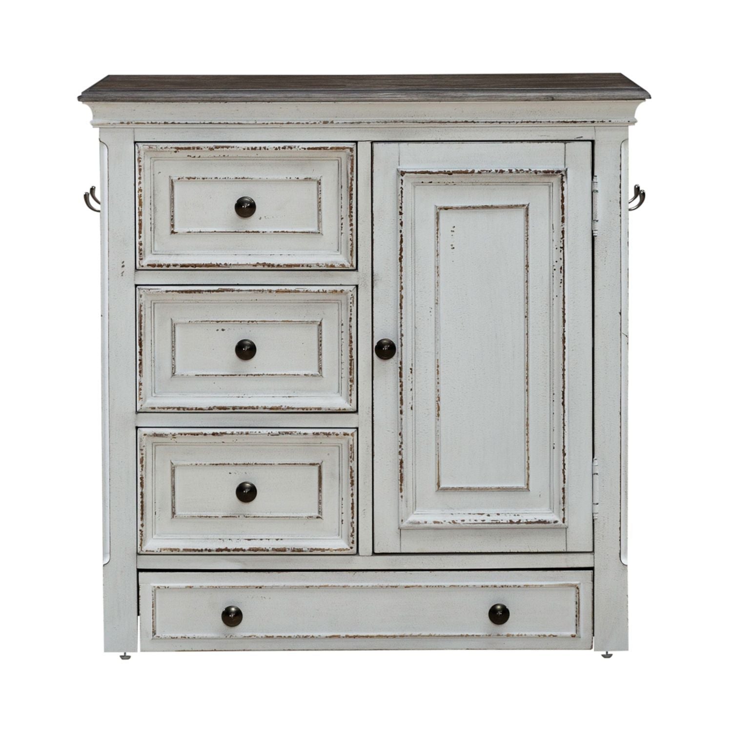 Magnolia Manor - Pet Feeder Cabinet - White - Hornell Furniture Outlet