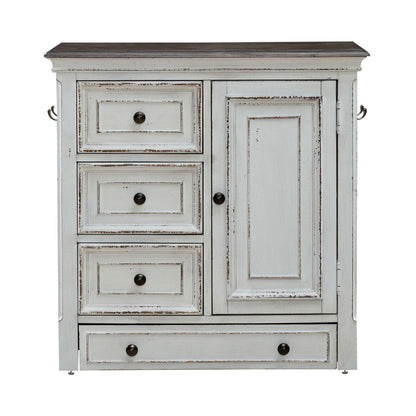 Magnolia Manor - Pet Feeder Cabinet - White - Hornell Furniture Outlet
