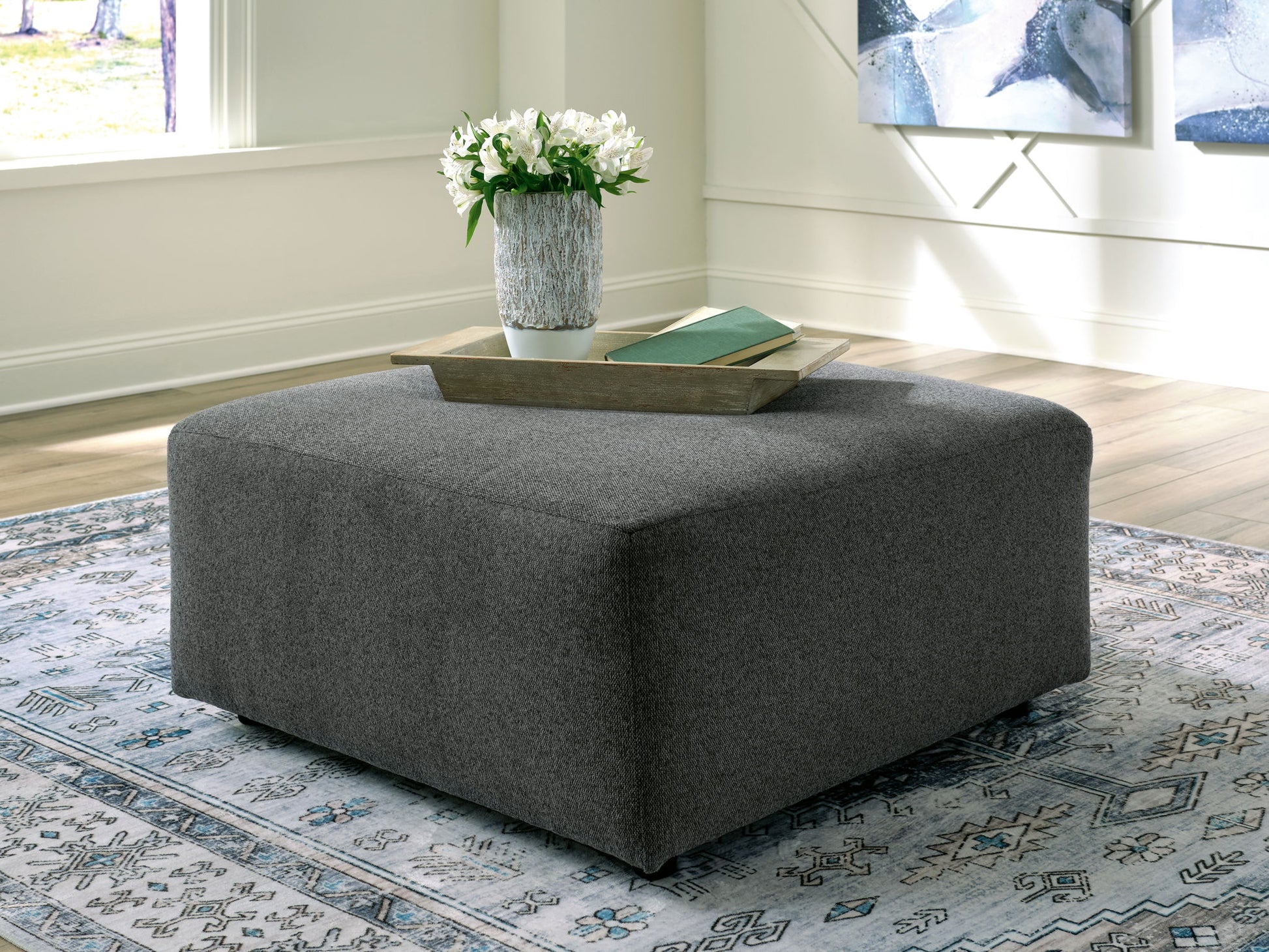 Edenfield - Oversized Accent Ottoman - Hornell Furniture Outlet