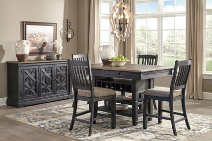 Tyler Creek - Counter Height Table Set - Hornell Furniture Outlet