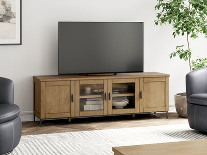 Torlanta - Brown - Extra Large TV Stand - Hornell Furniture Outlet