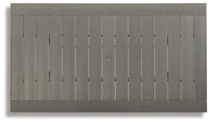 Visola - RECT Dining Table w/Umb OPT - Gray - Hornell Furniture Outlet