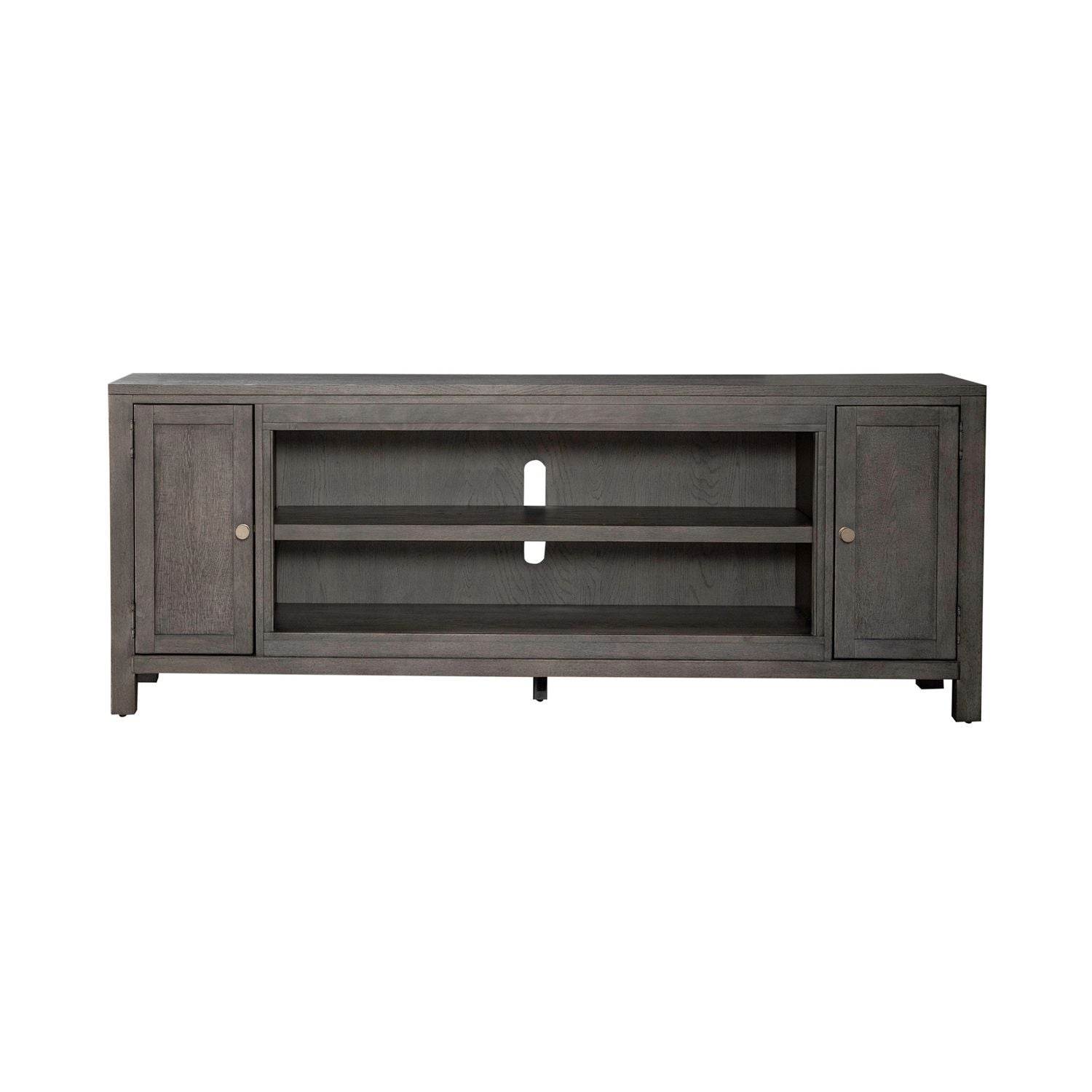 Fireplace TV Consoles - 78" Fireplace TV Console FTS - Dark Brown - Hornell Furniture Outlet