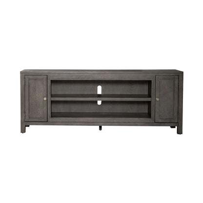Fireplace TV Consoles - 78" Fireplace TV Console FTS - Dark Brown - Hornell Furniture Outlet