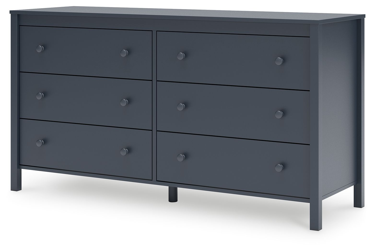 Simmenfort - Navy Blue - Six Drawer Dresser - Hornell Furniture Outlet