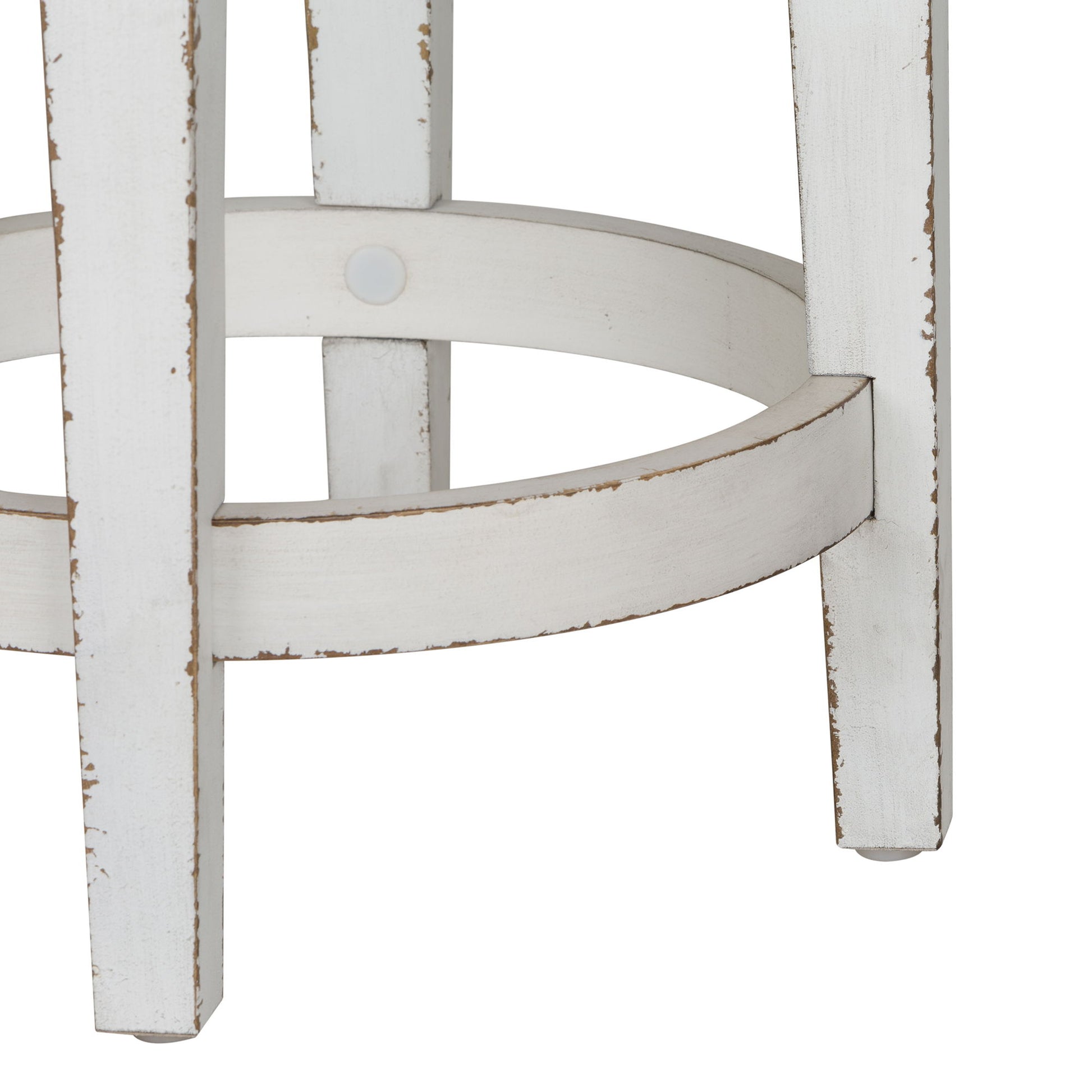 Magnolia Manor - Console Swivel Stool - White - Hornell Furniture Outlet