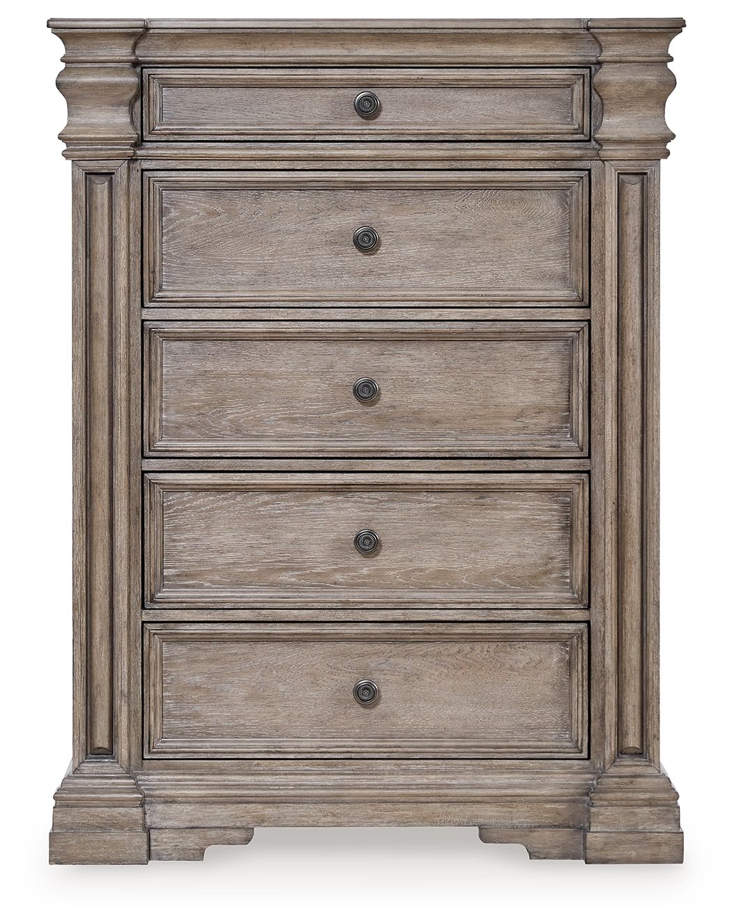 Blairhurst - Light Grayish Brown - Five Drawer Chest - Hornell Furniture Outlet