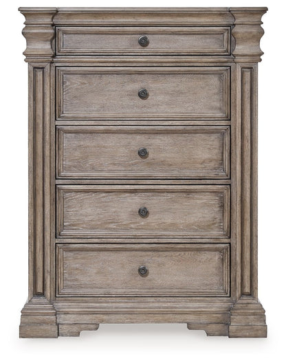 Blairhurst - Light Grayish Brown - Five Drawer Chest - Hornell Furniture Outlet
