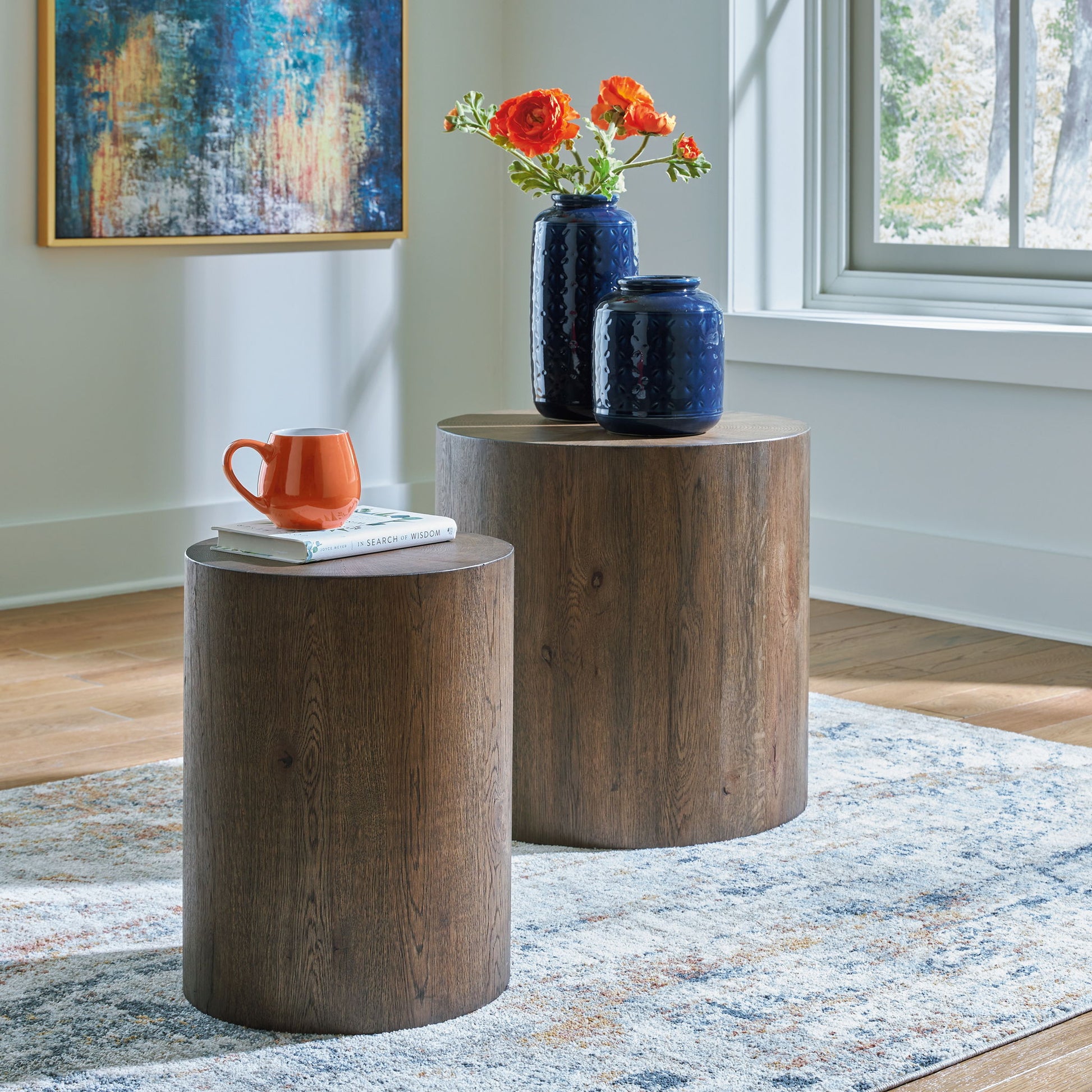 Cammund - Brown - Accent Table (Set of 2) - Hornell Furniture Outlet