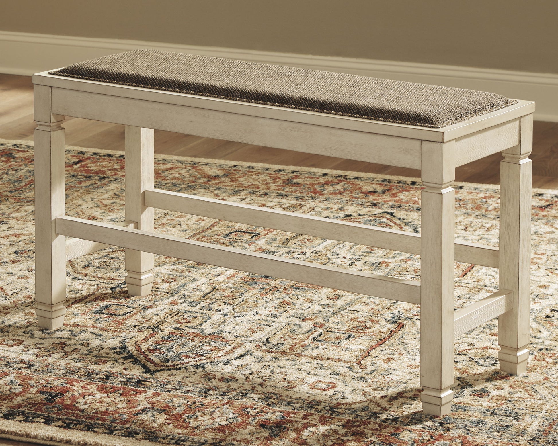 Bolanburg - Beige - DBL Counter UPH Bench - Hornell Furniture Outlet