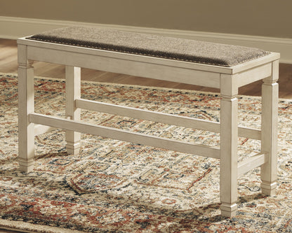 Bolanburg - Beige - DBL Counter UPH Bench - Hornell Furniture Outlet