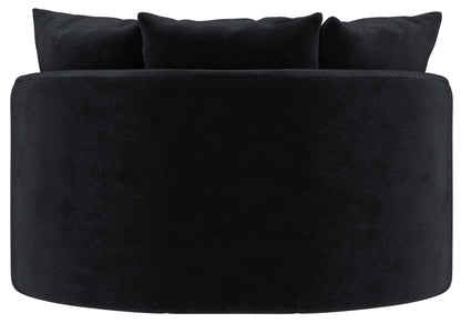 Matty - Round Accent Cuddle Chaise - Hornell Furniture Outlet