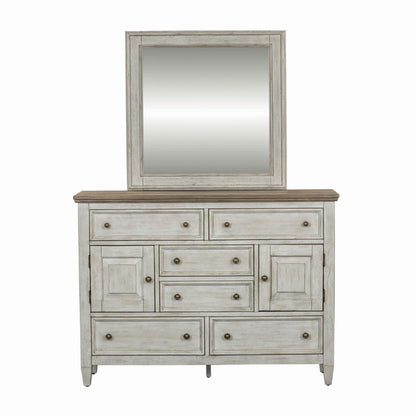 Heartland - Dresser & Mirror - White - Hornell Furniture Outlet