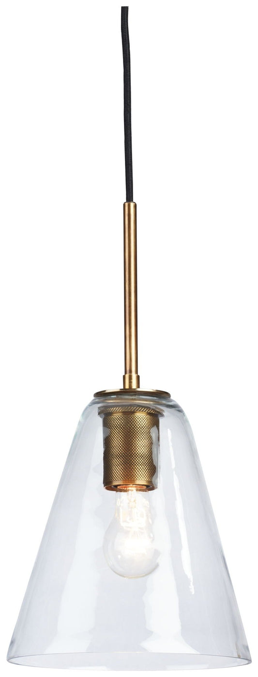 Collbrook - Glass Pendant Light - Hornell Furniture Outlet