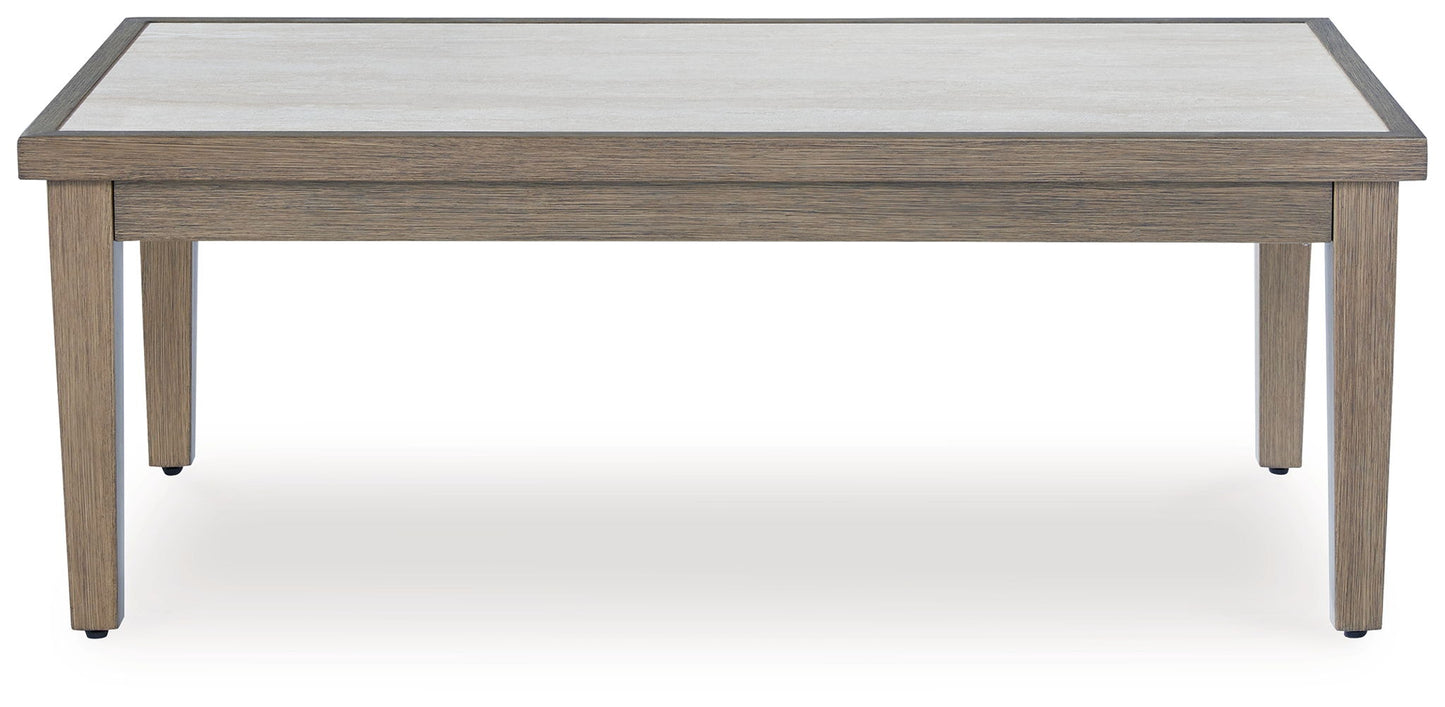 Rainier Ranch - Brown / Beige - Rectangular Cocktail Table - Hornell Furniture Outlet