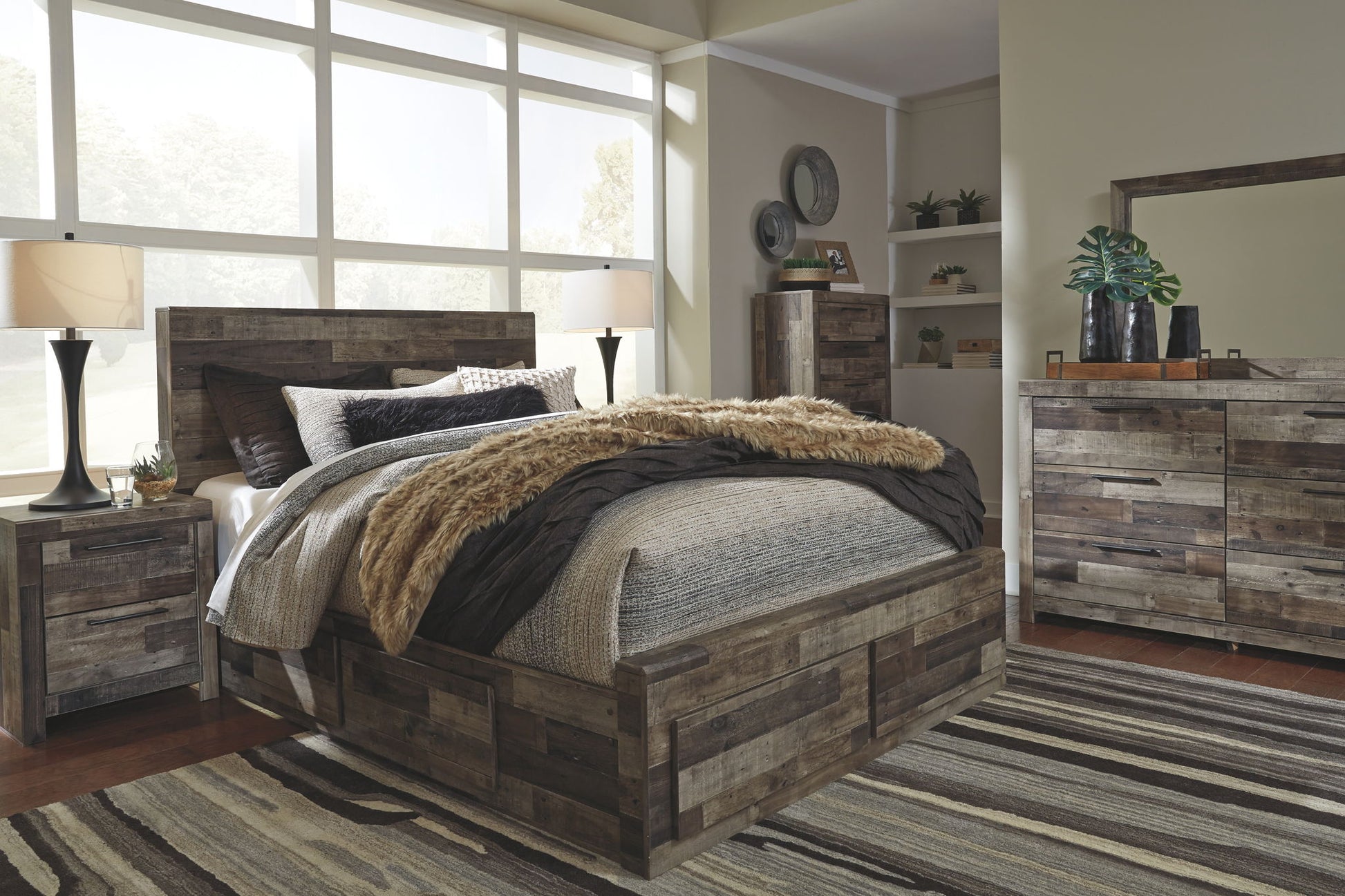 Derekson - Panel Bedroom Set - Hornell Furniture Outlet