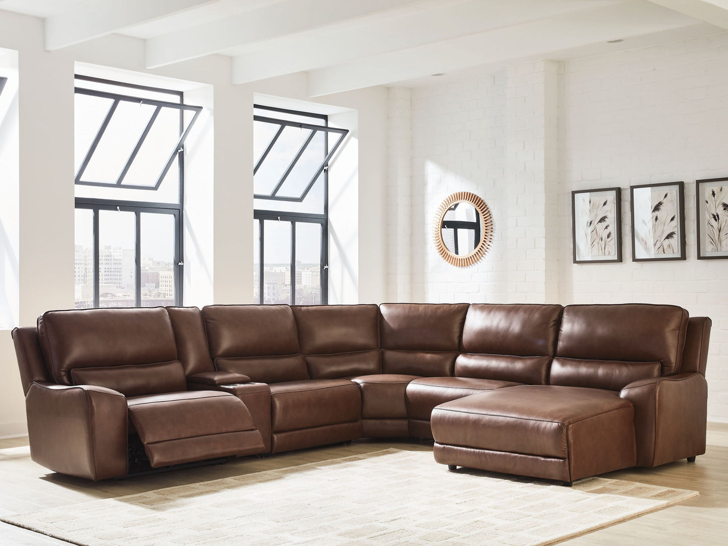 DeepWakes - Power Reclining Sectional - Hornell Furniture Outlet