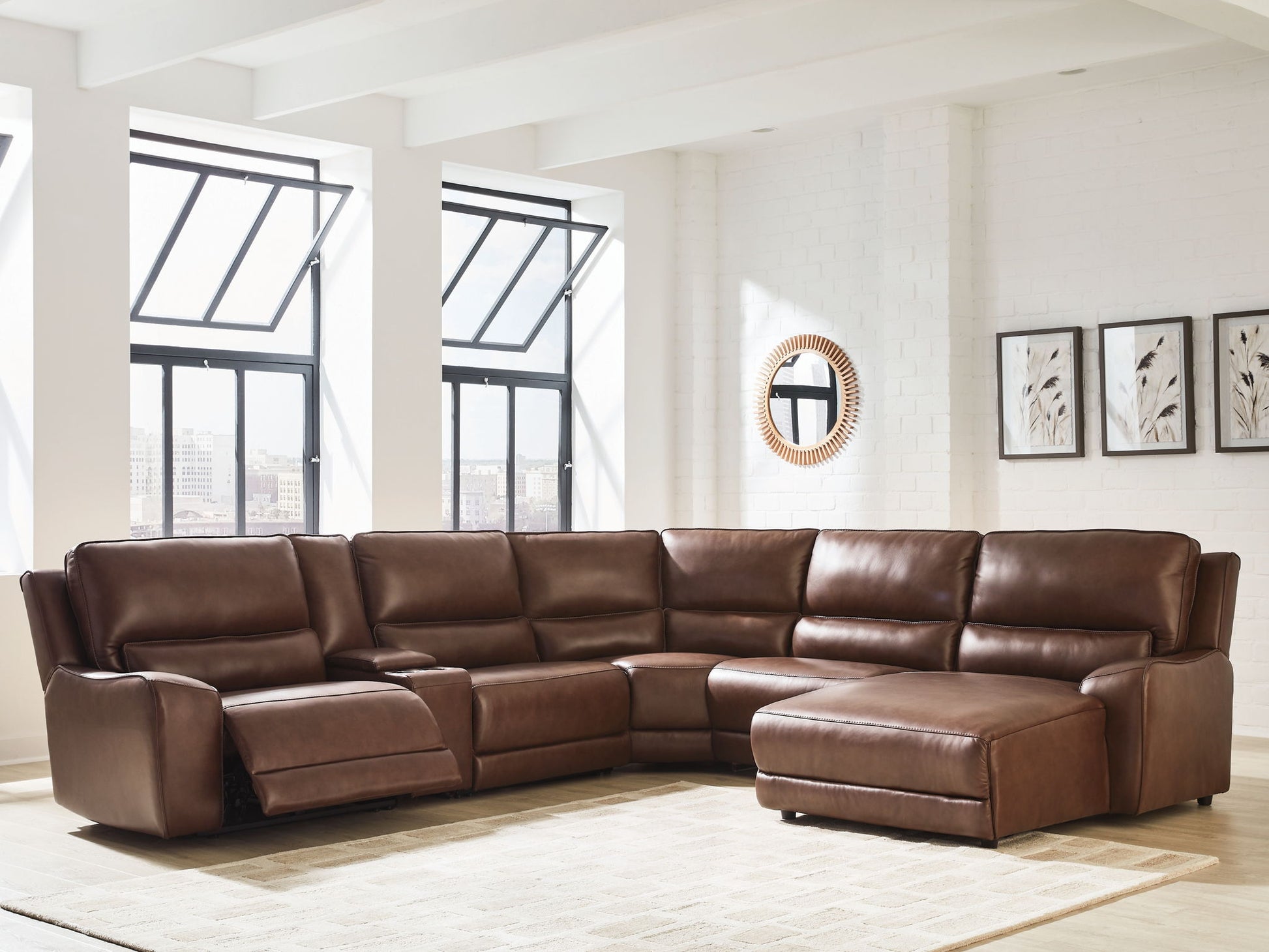DeepWakes - Power Reclining Sectional - Hornell Furniture Outlet