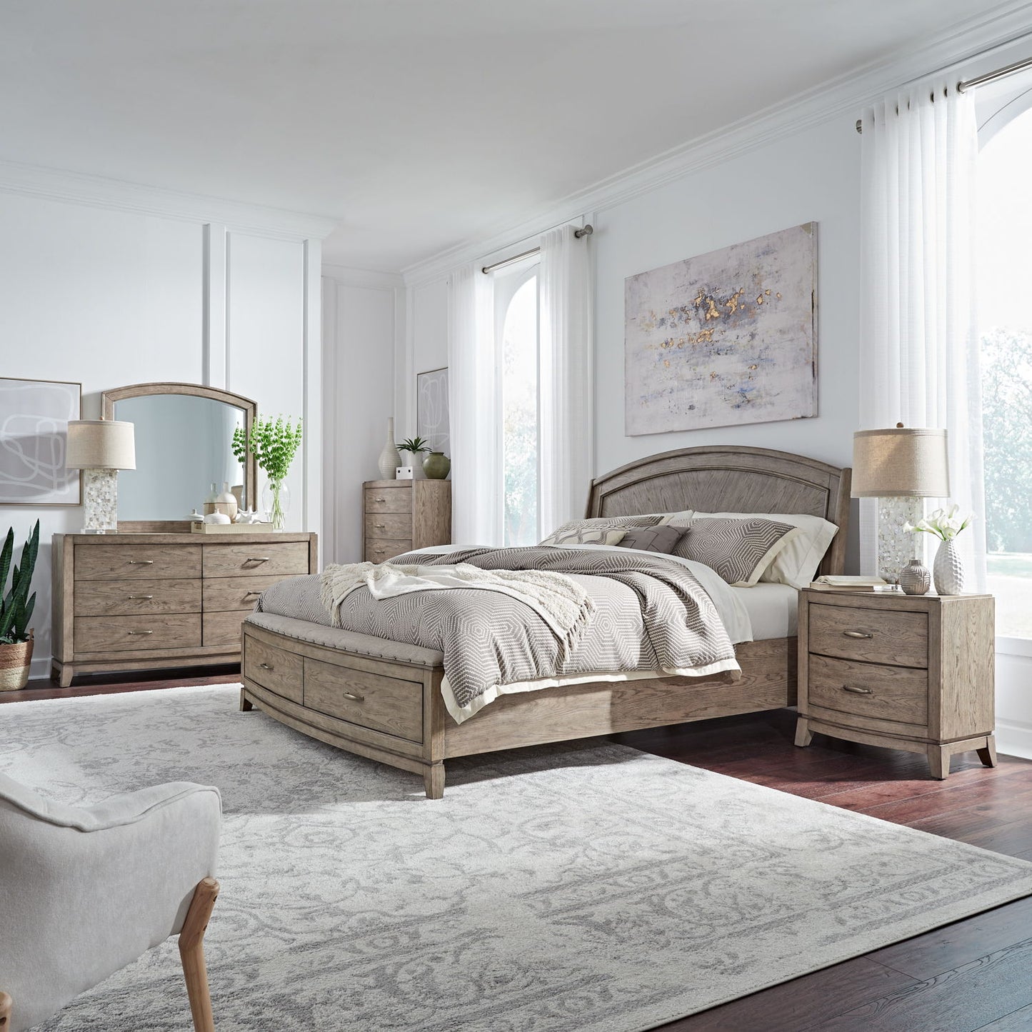 Avalon - Panel Bedroom Set - Hornell Furniture Outlet