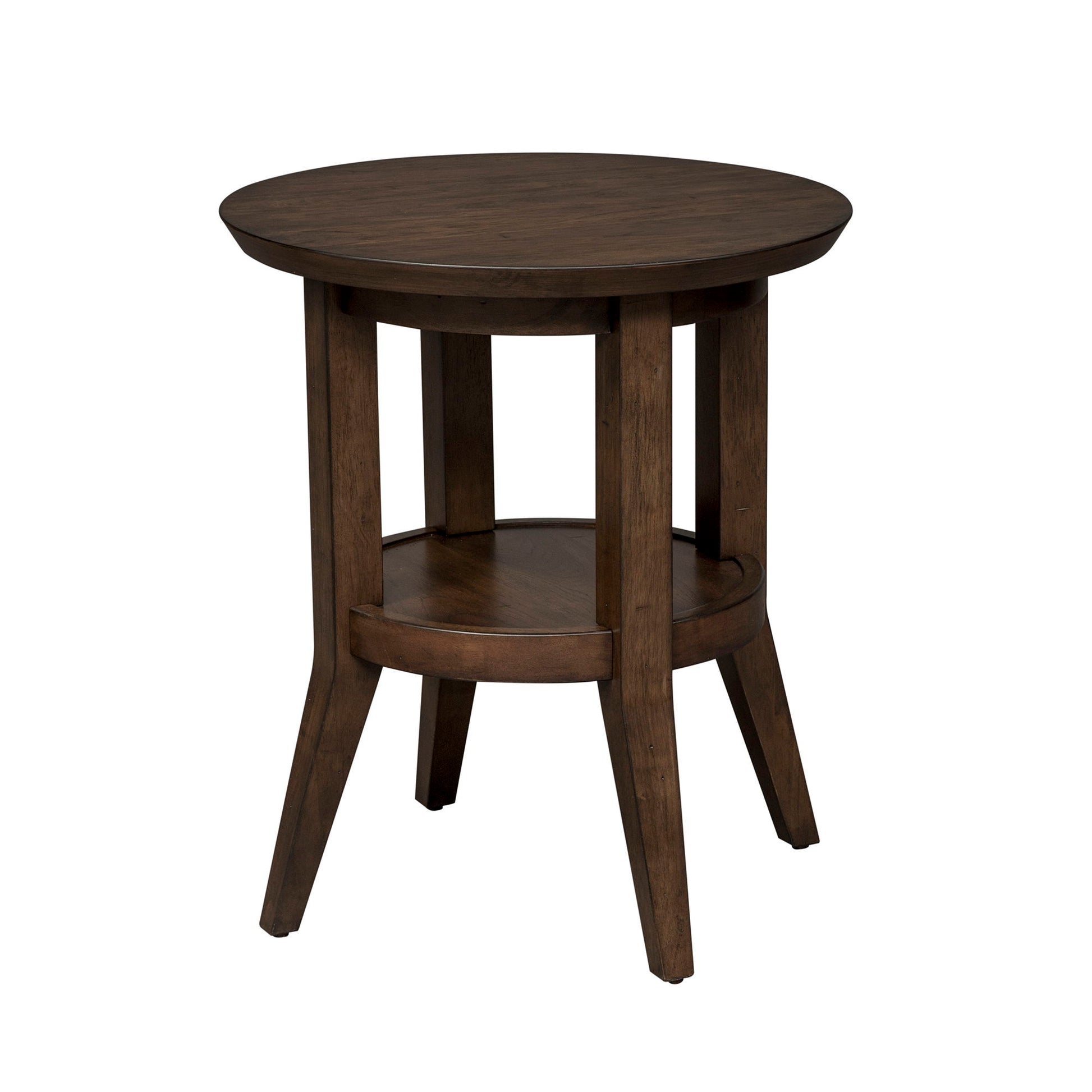Ventura Blvd - 3 Piece Table Set (1 Cocktail Table 2 Round End Tables) - Dark Brown - Hornell Furniture Outlet
