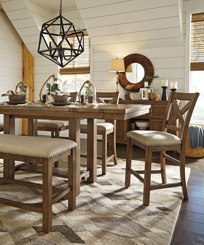 Moriville - Rectangular Dining Table Set - Counter Height - Hornell Furniture Outlet