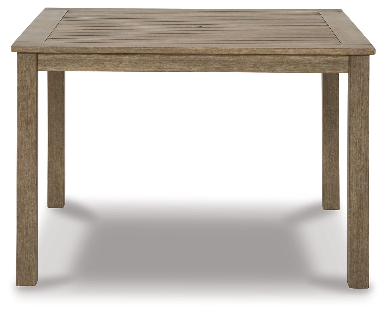 Aria Plains - Brown - Square Dining Table W/Umb Opt - Hornell Furniture Outlet