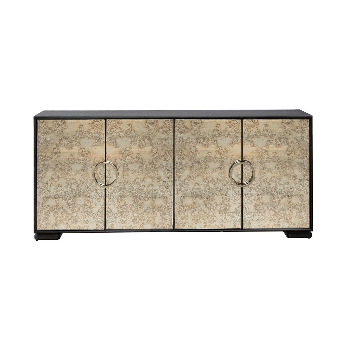 Barlowe - 4 Door Accent Cabinet - Brown - Hornell Furniture Outlet