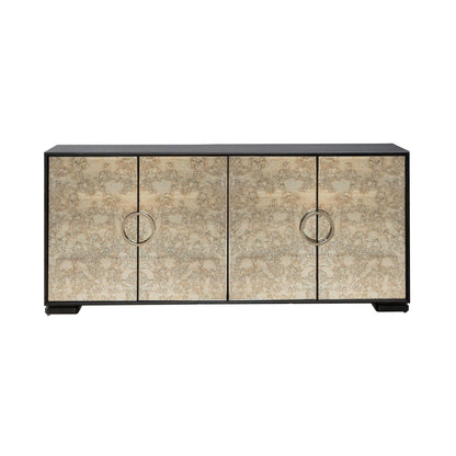 Barlowe - 4 Door Accent Cabinet - Brown - Hornell Furniture Outlet
