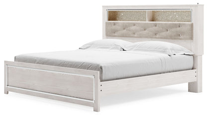 Altyra - White - King Bookcase Panel Bed - Hornell Furniture Outlet