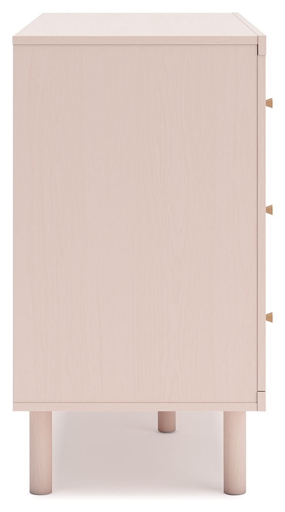 Wistenpine - Blush - Six Drawer Dresser - Hornell Furniture Outlet