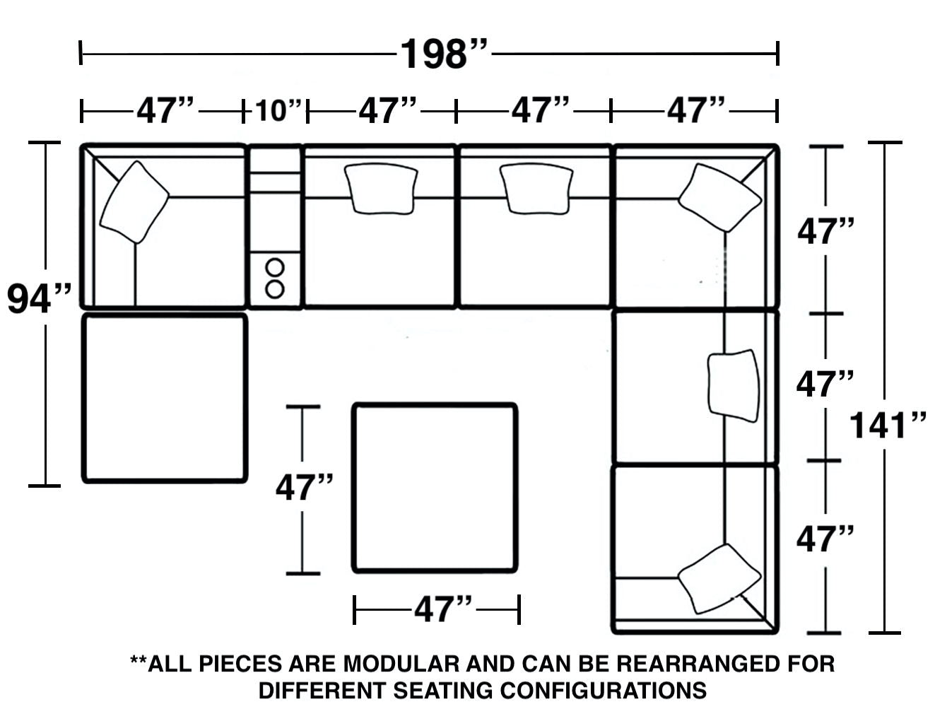 Posh - Modular Sectional - Hornell Furniture Outlet