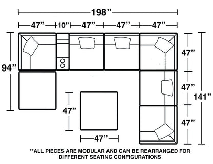 Posh - Modular Sectional - Hornell Furniture Outlet