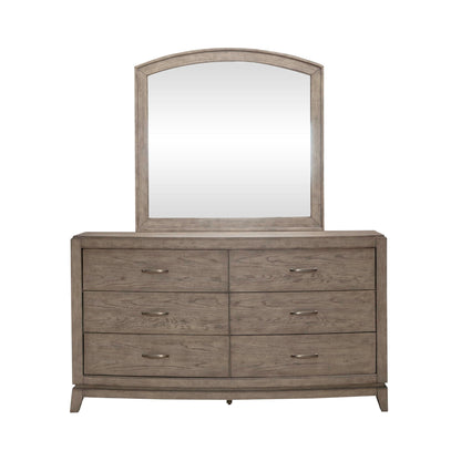 Avalon - Dresser & Mirror - Burnished Beige - Hornell Furniture Outlet