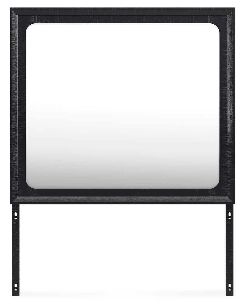 Londer - Black - Bedroom Mirror - Hornell Furniture Outlet